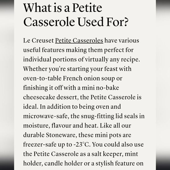 Le Creuset 10cm Petit Round Cocotte- Carmin - Picture 7 of 13